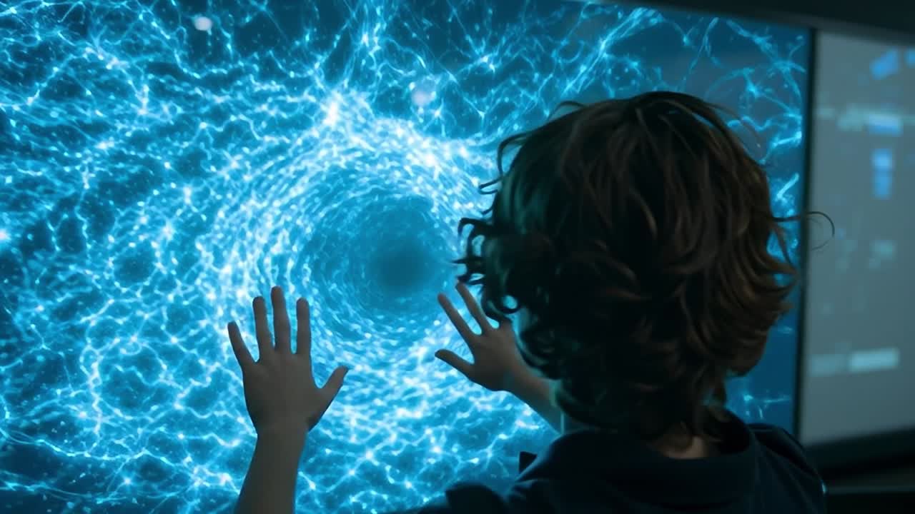 Kids explore interactive technology at a science workshop event