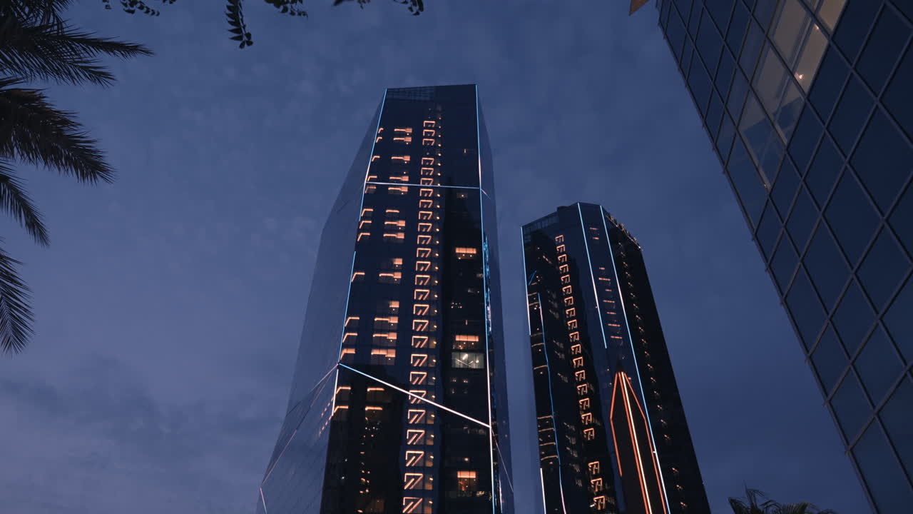 Modern Skyscrapers at Twilight