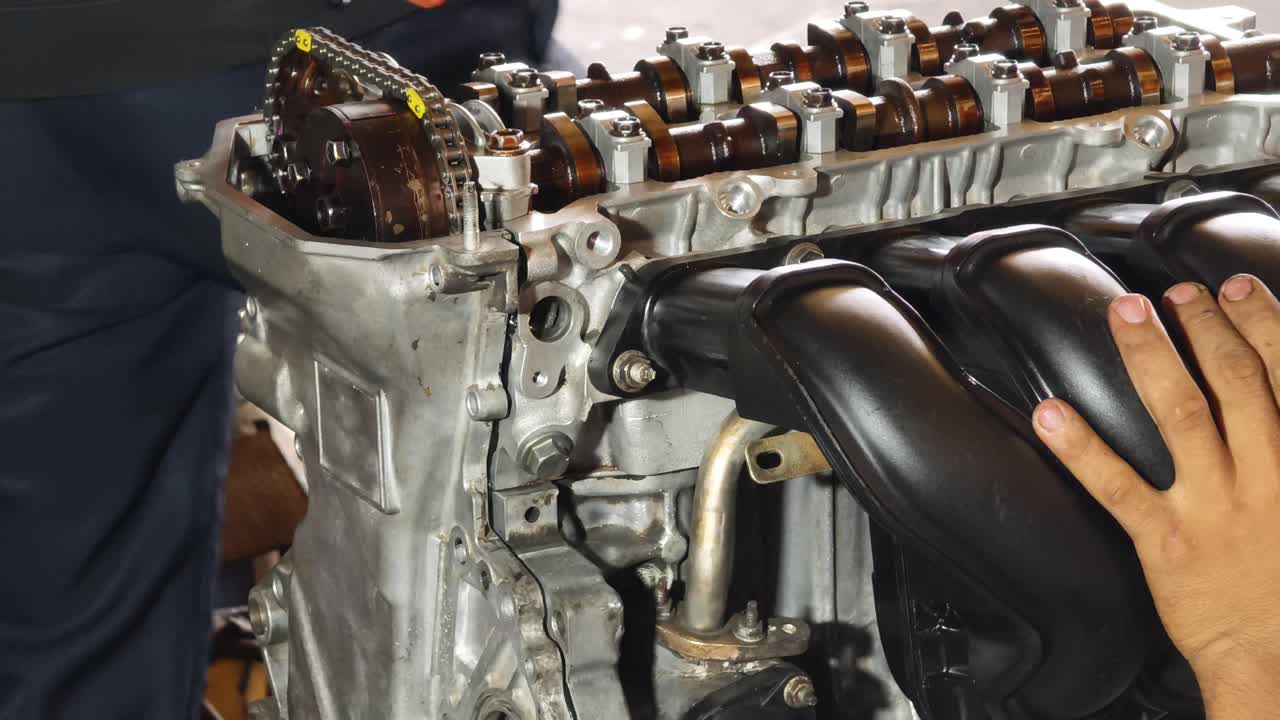 Car Engine Repair in Progress