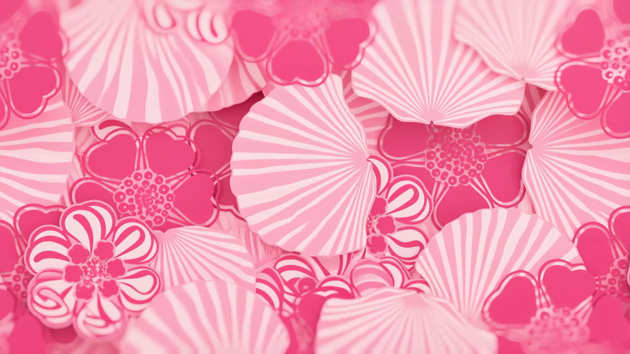 Pink Floral Pattern Background