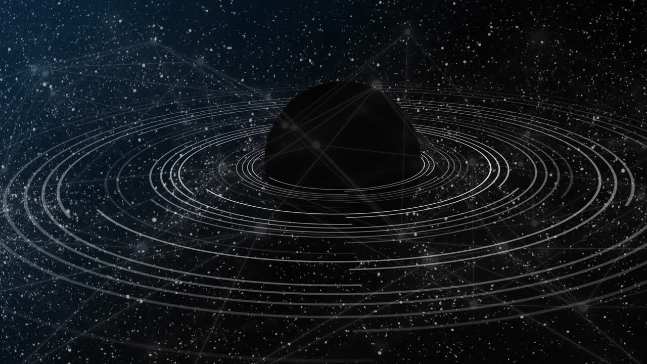 animación de la red de conexiones en todo el mundo