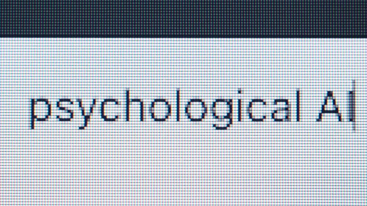 Typing psychological in a search bar