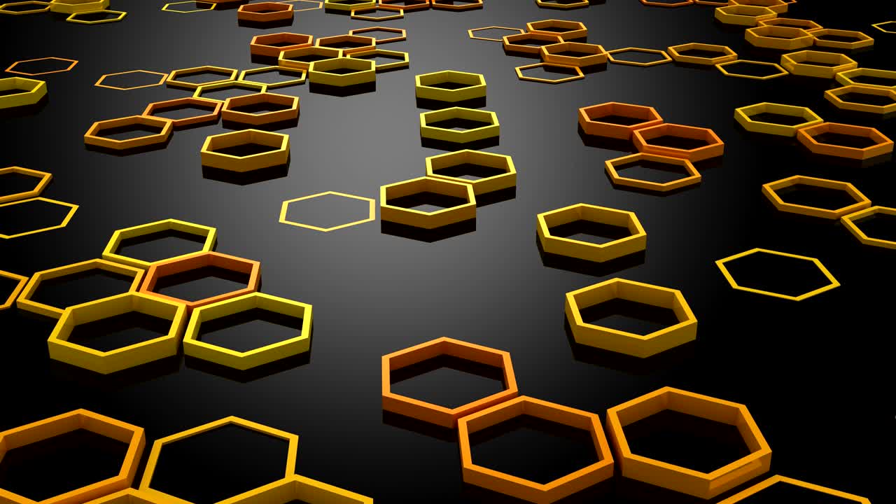 el fondo de los hexágonos