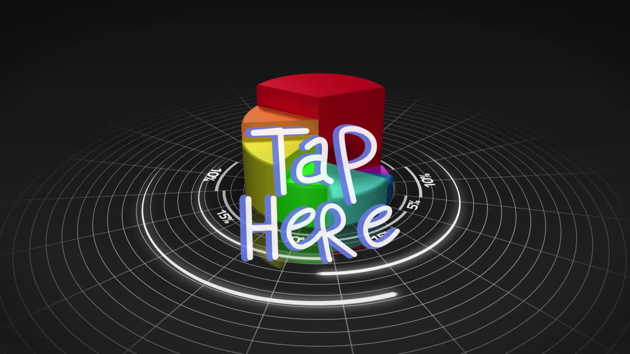 검은색 배경의 텍스트와 데이터 처리의 애니메이션