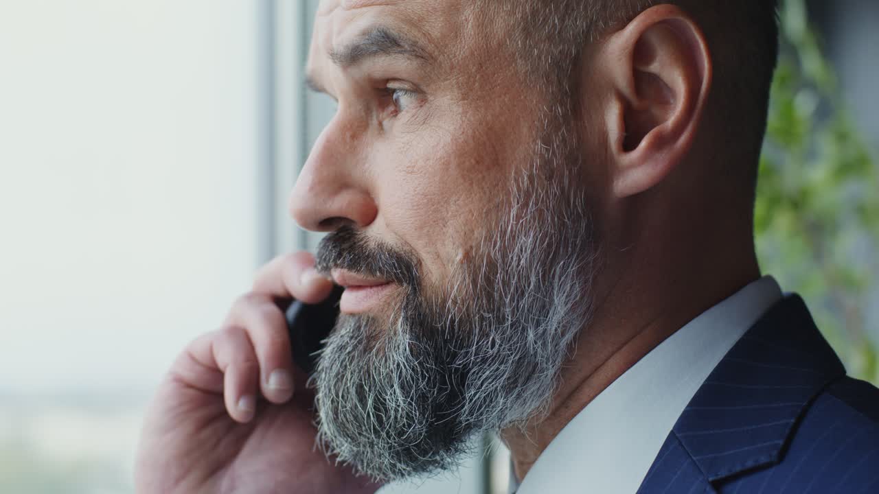 Businessman on Phone Call