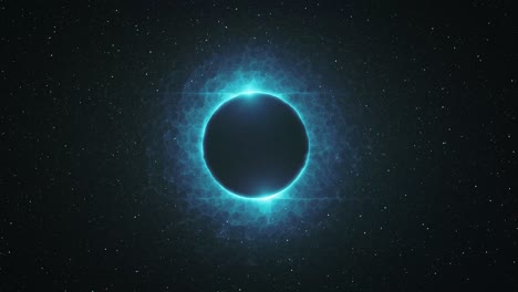 magic portal on black background - animation