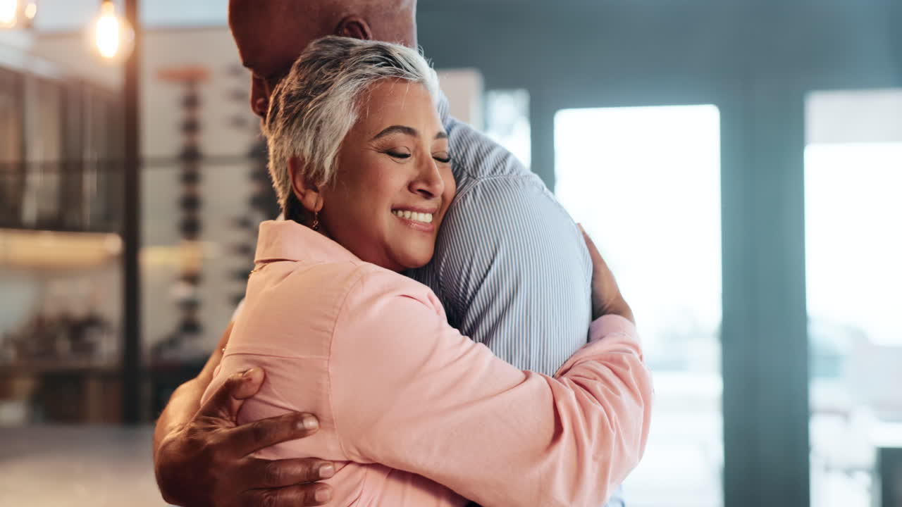 Affectionate Embrace Between Couple