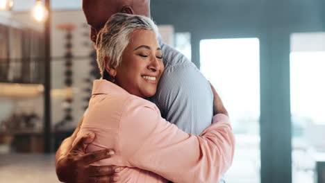 affectionate embrace between couple