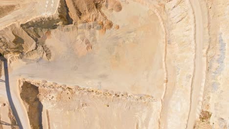 bird's eye view of the sandy limestone plant area