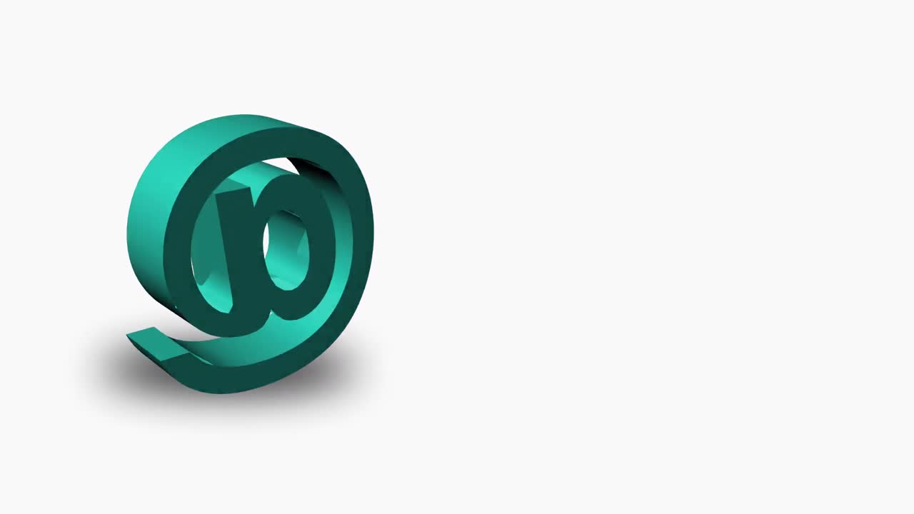 Animation of an email Symbol