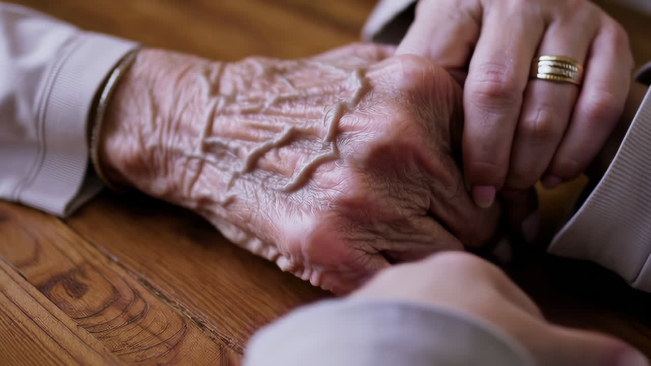 Intergenerational hands showing care and connection