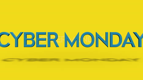 Rollender-Cyber-Monday-Text-Auf-Frischem-Gelbem-Farbverlauf