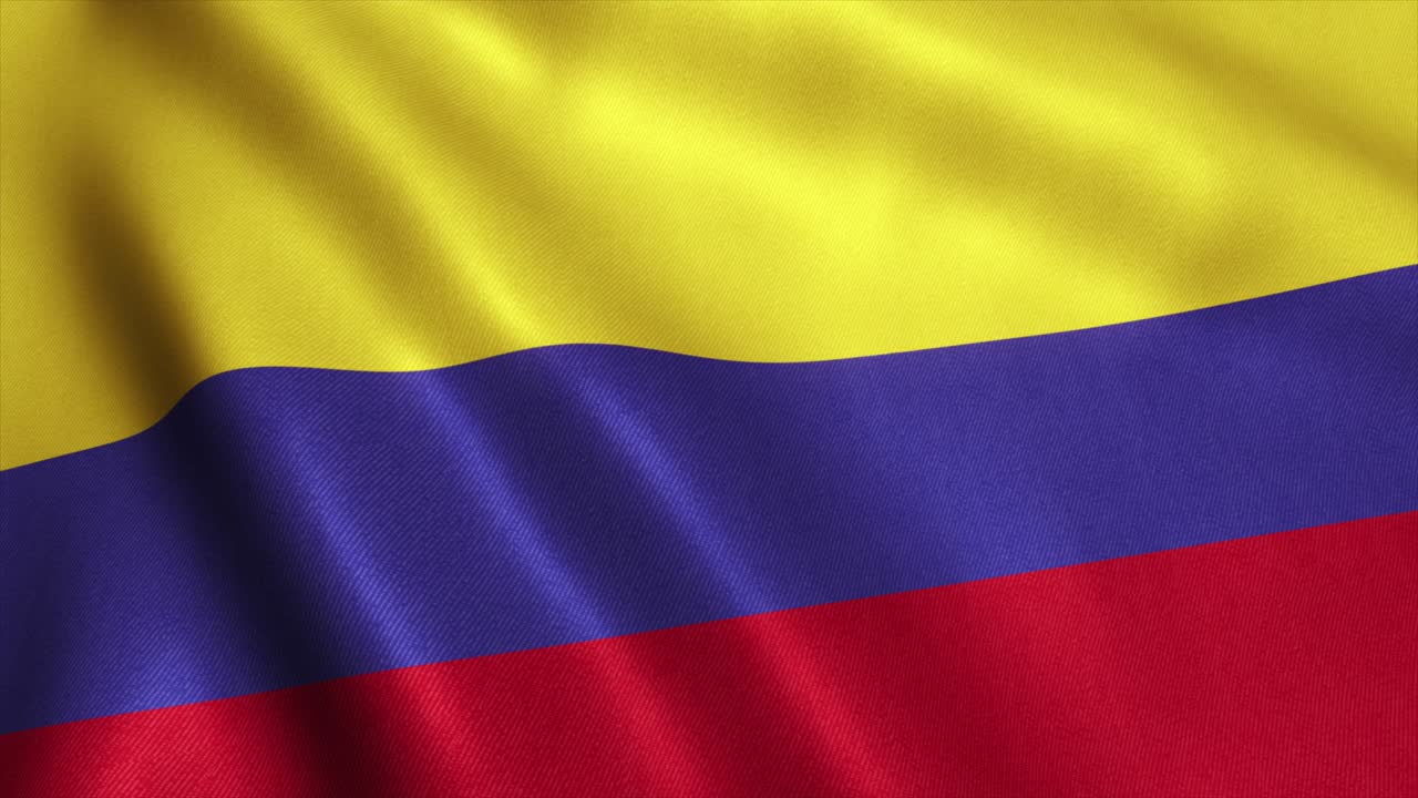 Bandeira da Colômbia Vídeo em Loop - 4K