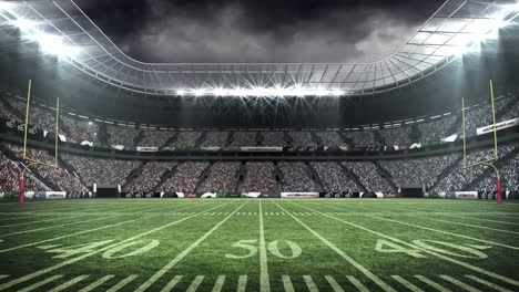 animation of flashes blinking over sports stadium