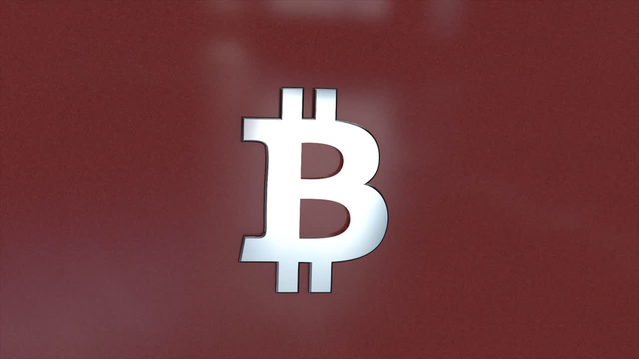 Bitcoin Symbols on Dark Background