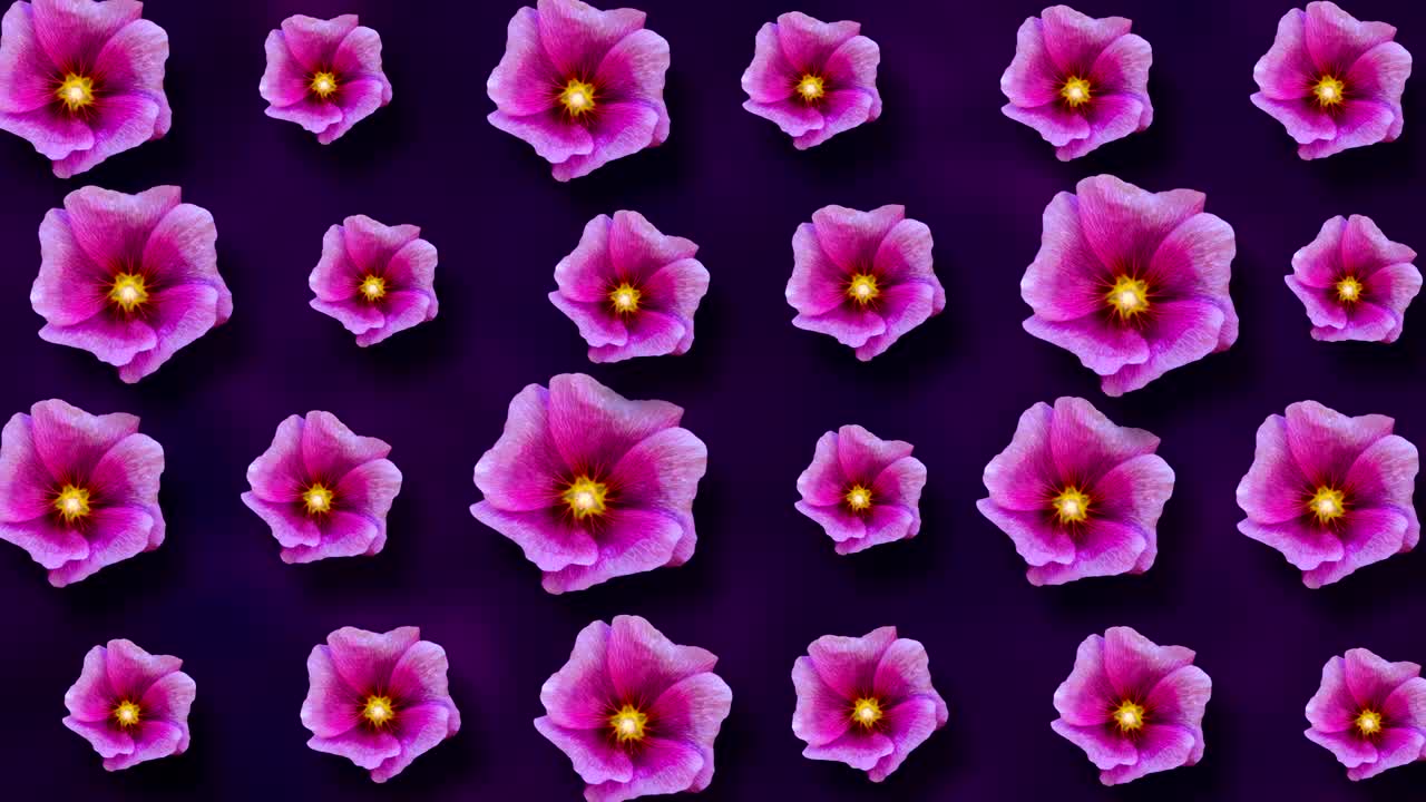 hermoso fondo floral animado de verano