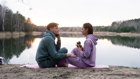 couple watching the sunset