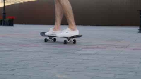 skateboarding in the city