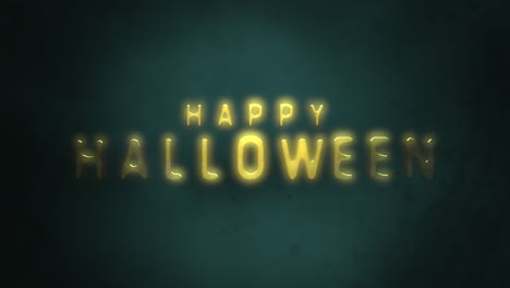 Happy-Halloween-with-fog-and-dust-on-green-toxic-texture