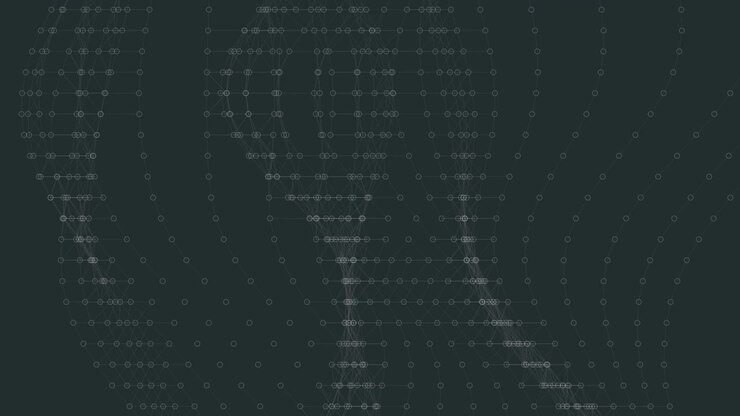 Subtle abstract dot grid matrix background representing financial statistics and network architecture. Ideal as a clean, professional corporate backdrop for text and titles.