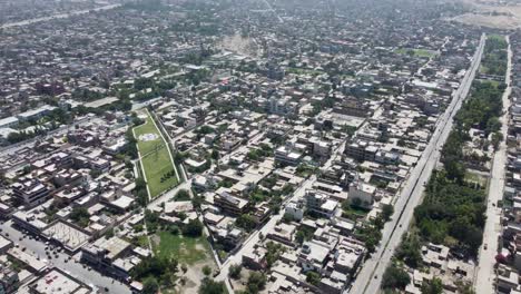 aerial view of nangarhar downtown