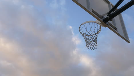 action shot of basketball playing scoring a goal