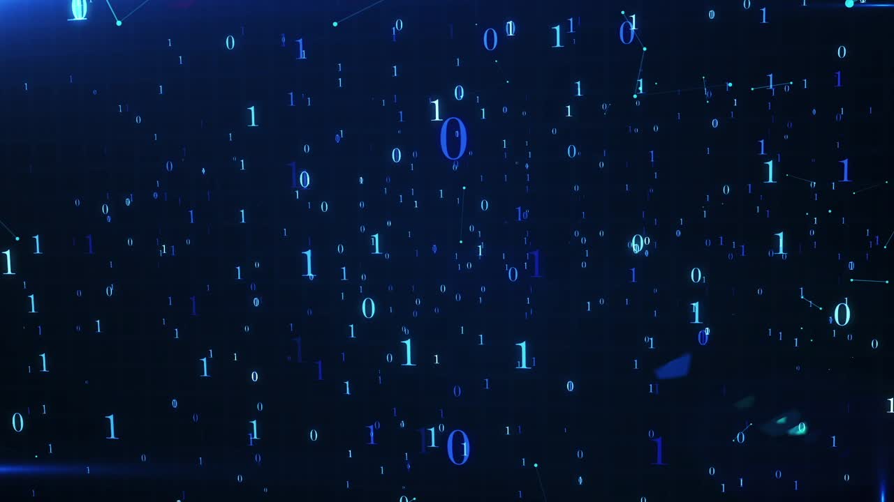 Abstract Digital Binary Code Background