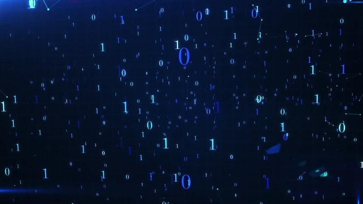 Abstrakt digital binær kode baggrund