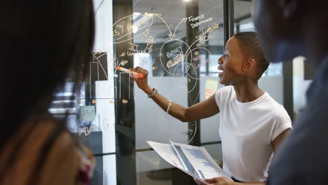 diverse business people working in office, slow motion, copy space