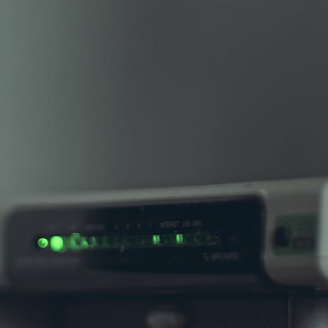modern wi-fi router light