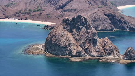 stunning island scenery with turquoise waters and rocky coastline