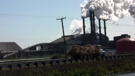 A-power-plant-with-smokestacks-belches-smoke-into-the-air-3