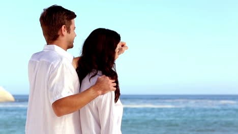 couple admiring the view together