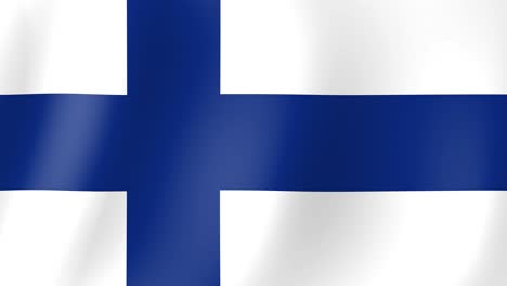 animation of finland flag waving in the wind