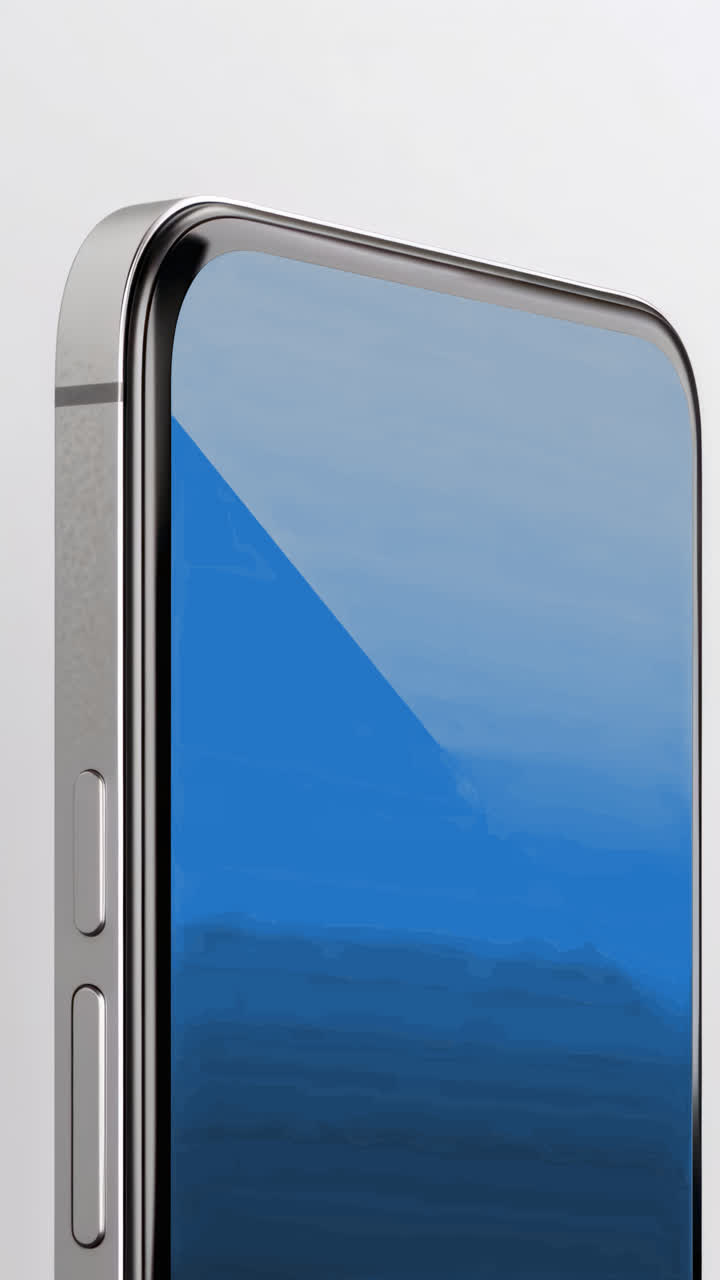 Sleek smartphone design with a metallic edge and mockup screen, showcasing a modern and minimalist