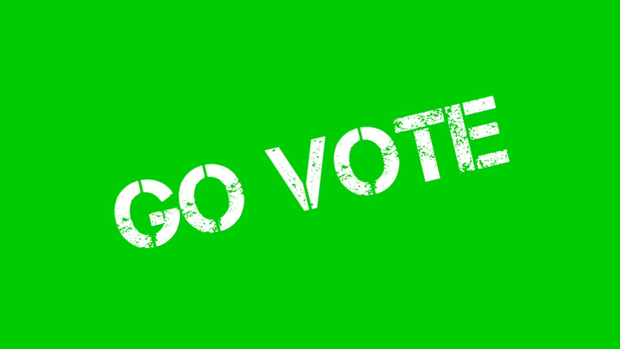 el texto de la votación animación gráficos de movimiento