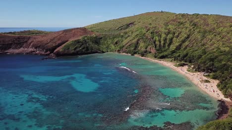 Hawaii-Luftdrohnenansicht-Von-Hanauma-Bay.mp4