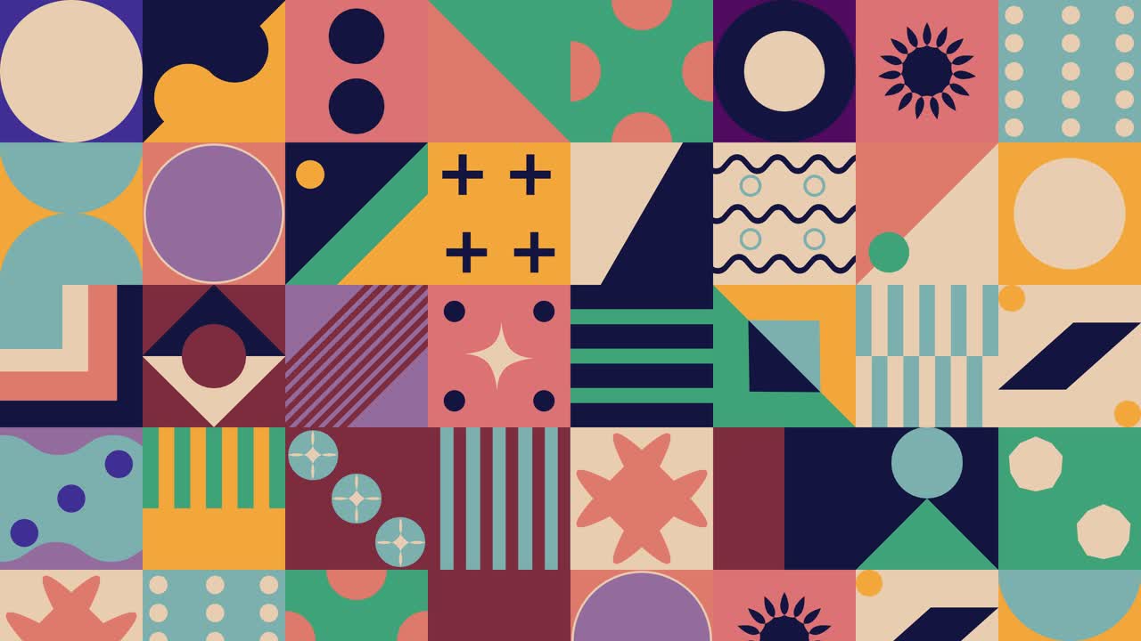 Colorful Geometric Abstract Background Pattern