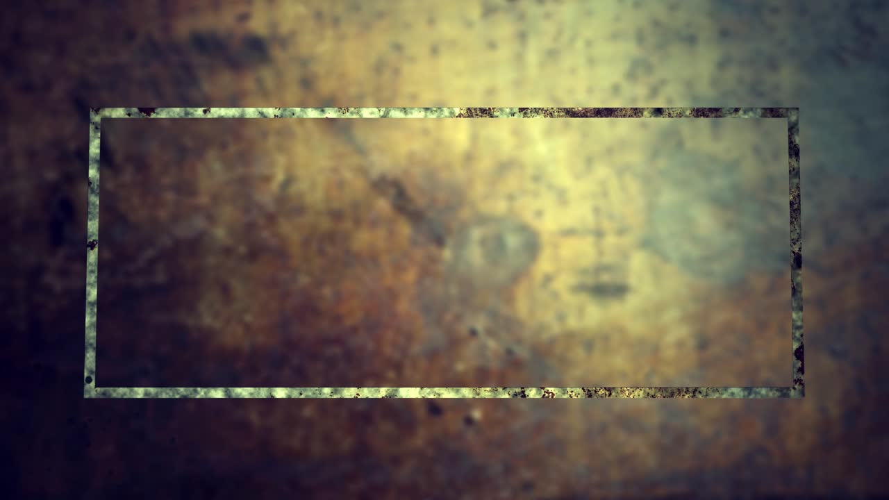 깨끗한 프레임이 금속으로 타버렸습니다 - 고유한 로고 추가 - 자리 표시자 - 3d 애니메이션 - 트랙 매트 - 4k - uhd