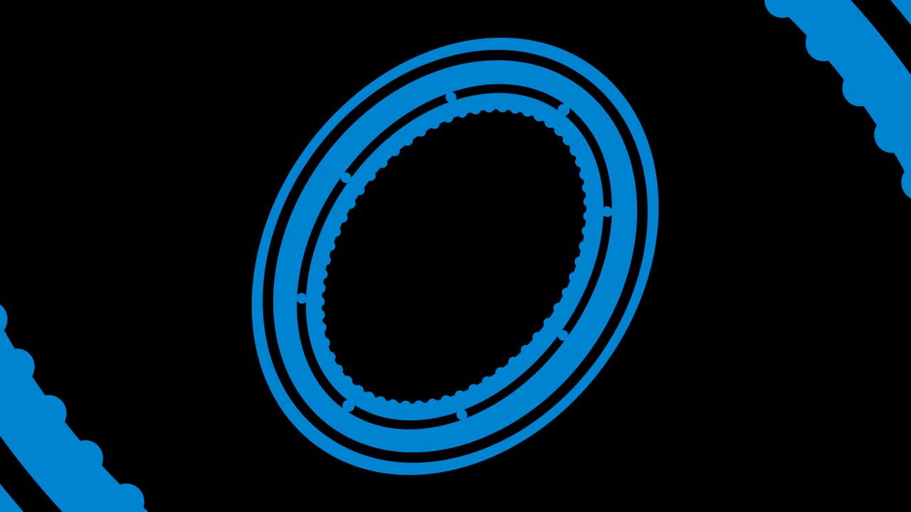 중앙에서 회전하고 크기를 늘려서 전체 배경을 고 사라지는 그래픽 디자인입니다.