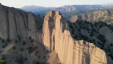 distinct sandstone peaks