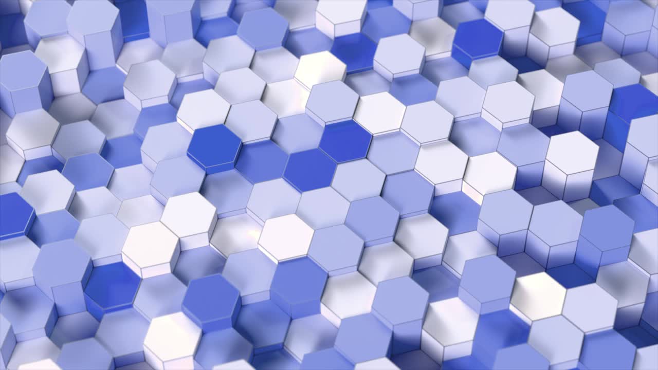 tecnología de colores brillantes patrón hexagonal fondo - bucle