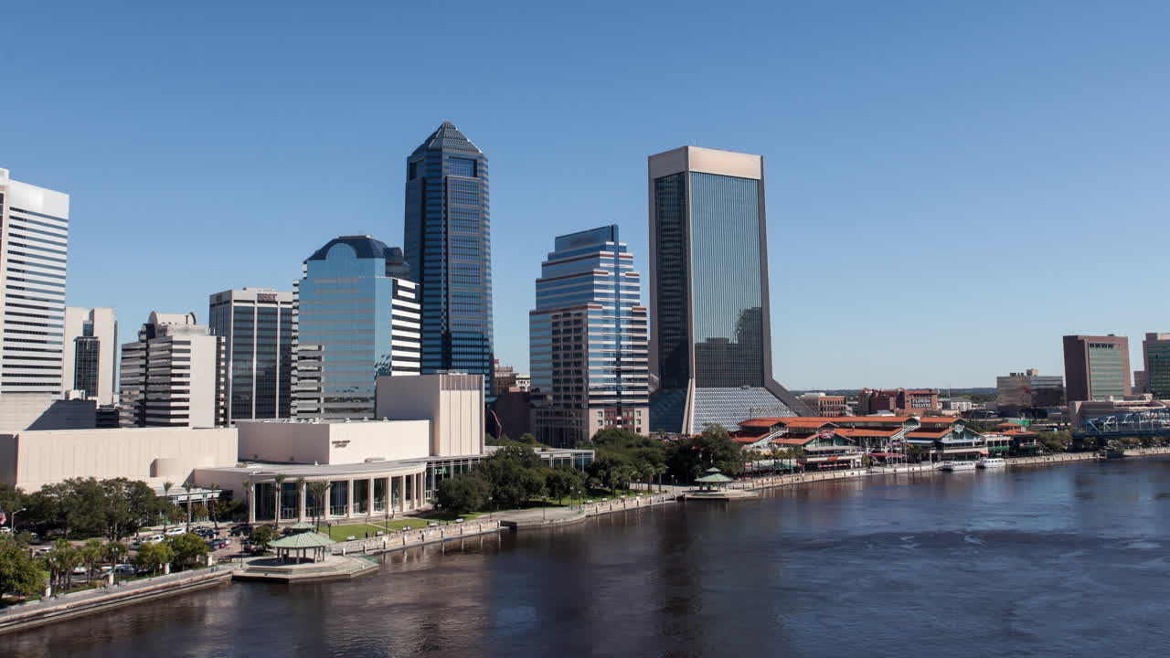 Hyperlapse of Jacksonville Florida Skyline