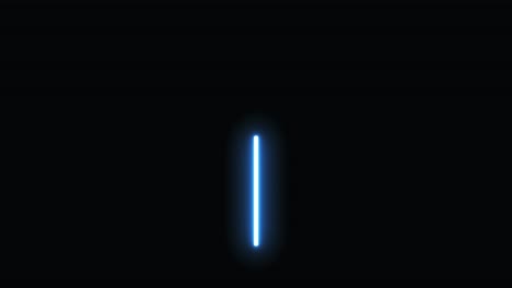 4k animated blue lightsaber on black background