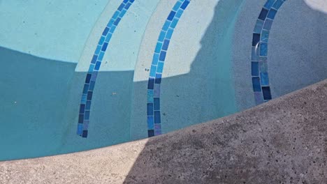 static view of three pool steps at florida home