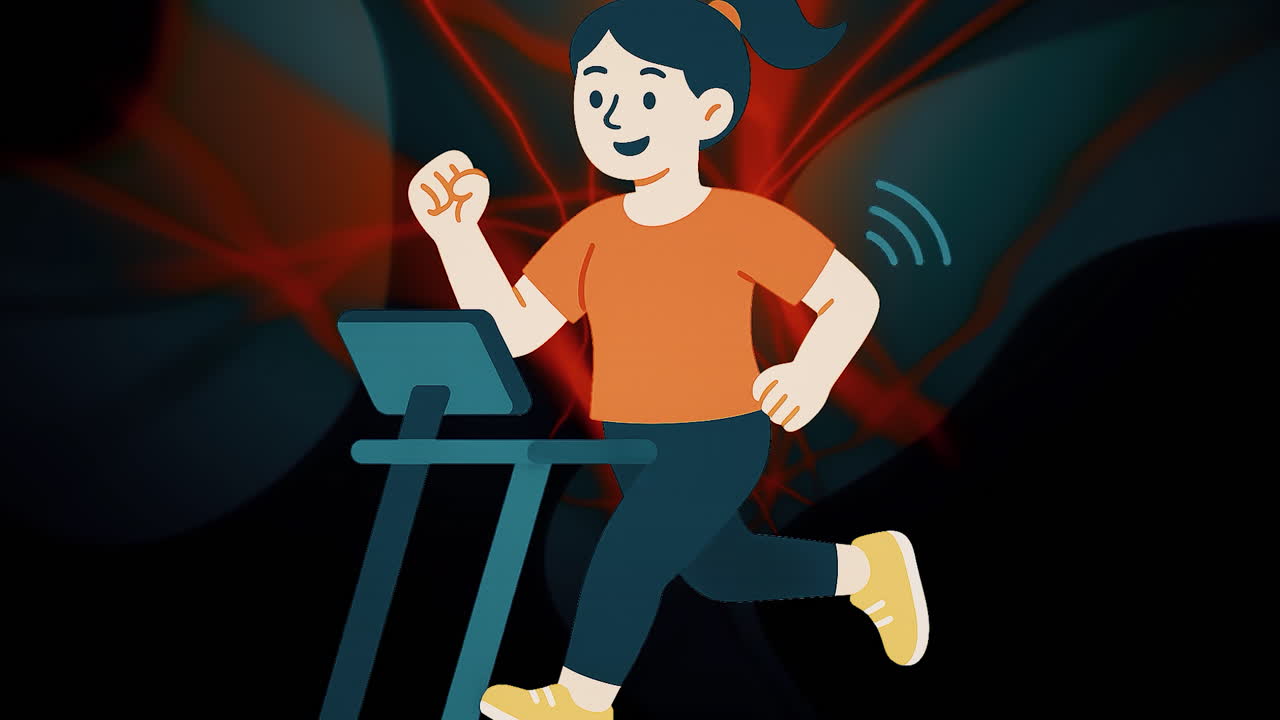 mujer haciendo ejercicio en la cinta de correr