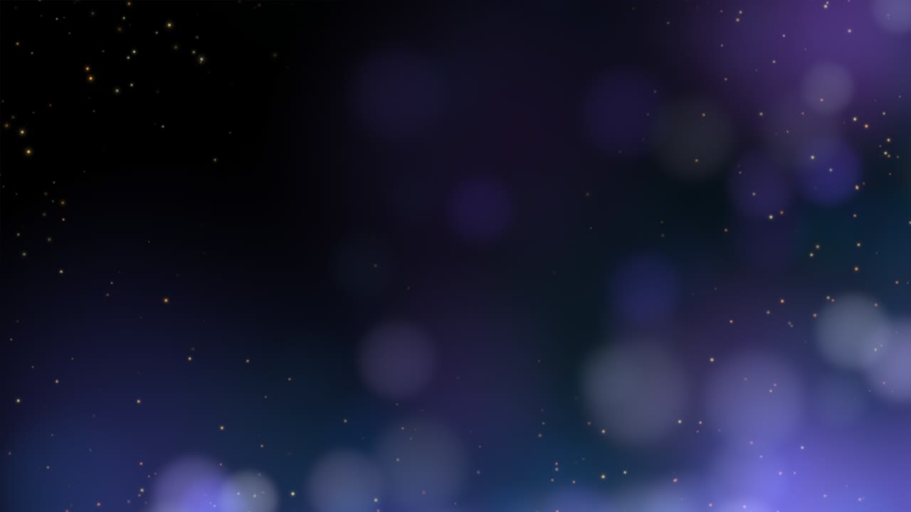 el bokeh redondo púrpura de la mosca sobre un fondo negro