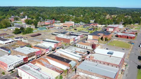 Antena-Alrededor-De-La-Ciudad-De-West-Helena,-Arkansas,-Pequeños-Pobres-Abandonados-Ruina-Y-Asolados-Por-La-Pobreza-1