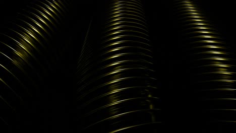 abstract geometric patterns in black and gold