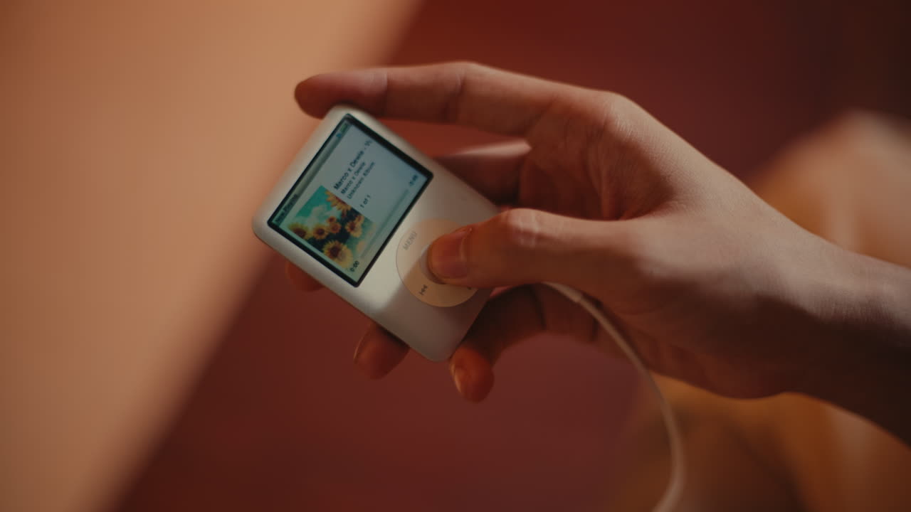 iPod Classic being used